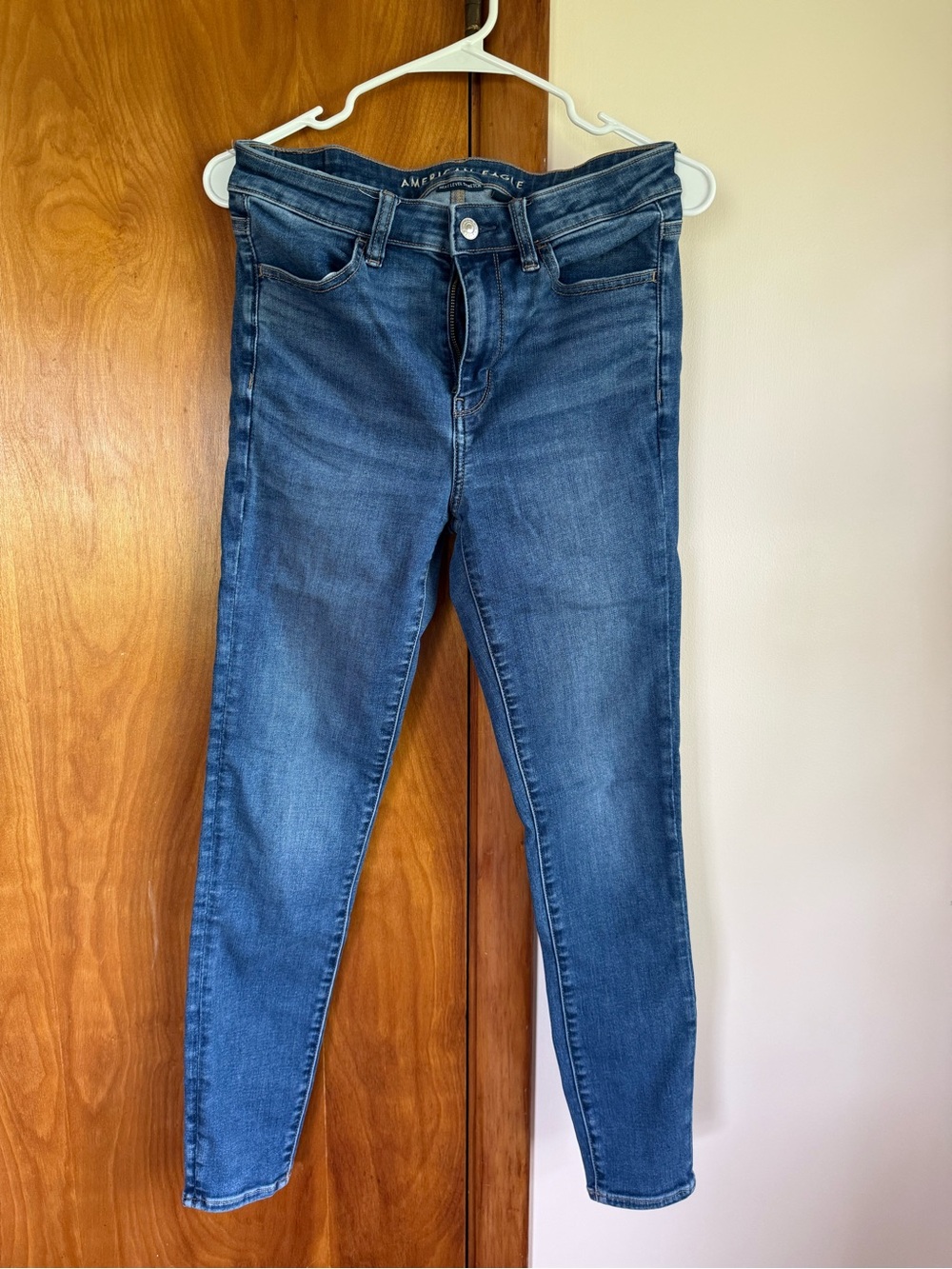 American Eagle Outfitters Women's Skinny Jeans - Dark Blue Wash